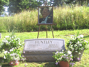 Royce Huntley’s grave site