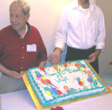 Virgil with birthday cake