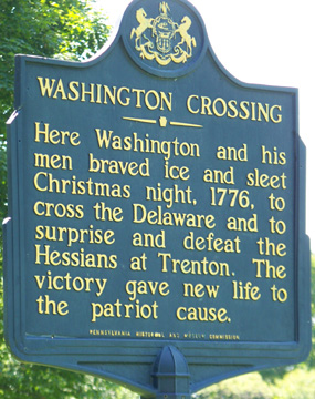 Washington Crossing Sign